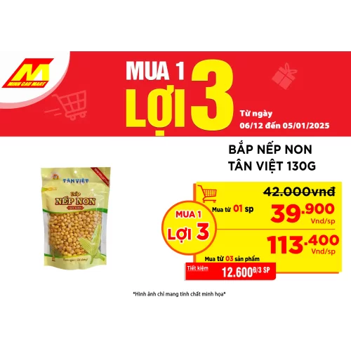 Bắp nếp non Tân Việt 130g